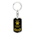 thumbnail image 1 of Porte-clés Terrier en Acier Inoxydable Ou en or 18k, 1 of 8