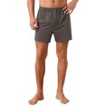 thumbnail image 4 of INSPIRE CHIC Men's Comfortable Breathable Cotton Mid-Waisted Striped Boxer Shorts 36 Brown, 4 of 5