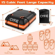 Car Roof Toppers Carrier Luggage Bag Black Waterproof Travel Storage WU9783 CYFIE