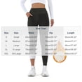 thumbnail image 3 of Maqroz Womens Leggings Thermal Fleece Lined High Waist Winter Warm Thick Stretch Active Workout Pants with Pockets, 3 of 7