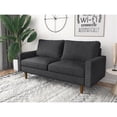 thumbnail image 2 of Pemberly Row Contemporary Linen Living Room Sofa in Dark Gray, 2 of 4