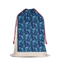 thumbnail image 3 of Christmas Bags Drawstring,Blue Christmas Snowflake Pattern Large Xmas Christmas Gift Bags,Reusable for Xmas and New Year Party Favors and Supplies,27.6" X 19.7", 3 of 6