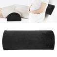 thumbnail image 4 of Half Moon Pillow Black Ankle Knee Neck Lumbar Support Cushion Elderly People Home Memory Foam Leg Elevation Pillow, 4 of 8
