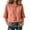 Pink, variant on Boho Linen Tops for Women Embroidered 3/4 Sleeve Blouse Split Neck Casual Shirt Spring Summer Fall Ethnic Style Wear Street Dressy Clothes