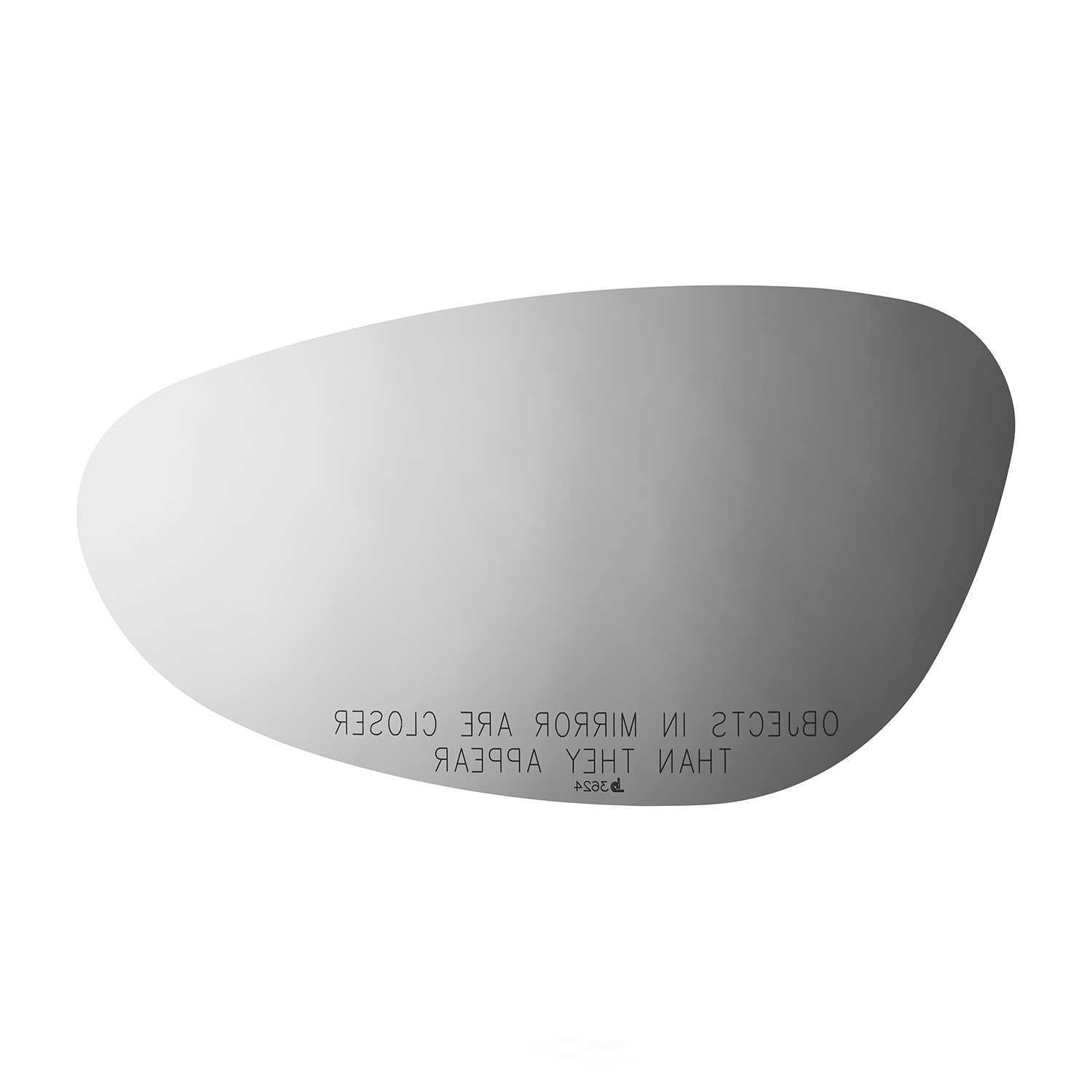 Burco Side View Mirror Replacement Glass - Clear Glass - 3624