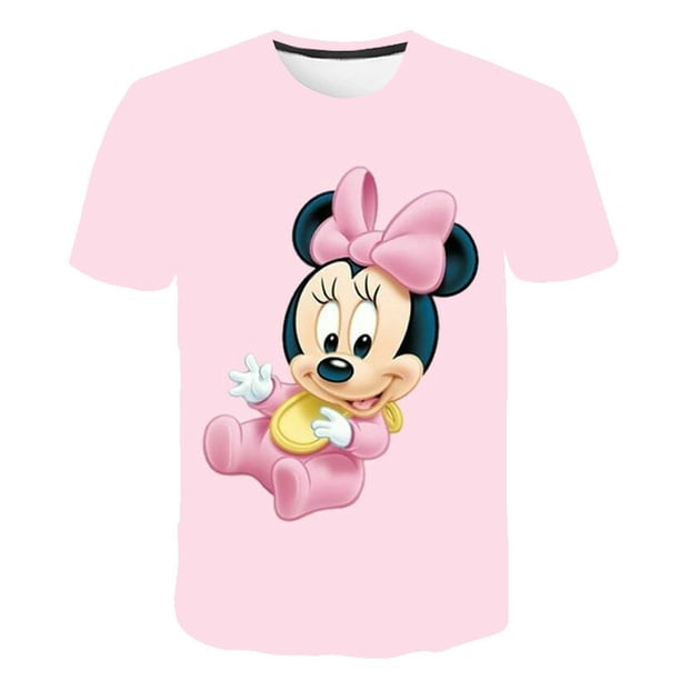Sudaderas de Mickey y Minnie de 6 meses a 14 años para otoño y primavera, Tops con capucha de manga larga, ropa para niñas, sudaderas con capucha de Disney, disfraces 6M Gao Jinjia LED