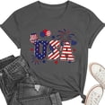 thumbnail image 5 of 4th of July Shirts Women USA Patriotic T-Shirt American Flag Tee Tops, 5 of 6