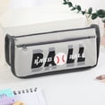 thumbnail image 1 of Estuche de Lona de Gran Capacidad para Estudiantes | Bolsa de Papelería Resistente de Tres Capas | Organizador Deportivo | Opciones En Azul y Gris | Almacenamiento de Útiles Escolares para Niños y Ad, 1 of 6