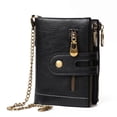 thumbnail image 1 of Cartera Para Hombre De Alta Capacidad Cartera De Cuero Pu Genuino Con Doble Cremallera Monedero Con Múltiples Ranuras Para Tarjetas Cateissary AP007589-01, 1 of 6