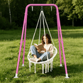 thumbnail image 3 of G TALECO GEAR Hammock Chair Stand, Outdoor Swing Frame, Indoor Swing Chair Not Included, Heavy-Duty Steel 350lbs, Pink, 3 of 7