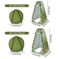 thumbnail image 2 of Carpa instantánea para vestir y duchar, diseño portátil con bolsa redonda, tela de poliéster plateado, ideal para playa, camping y fotografía, color verde aceituna, modelo KS-ZP002#., 2 of 6