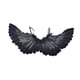 thumbnail image 2 of Disfraz de alas de ángel para niños, pequeño regalo, disfraz de Halloween, alas de plumas encantadoras Negro, 2 of 9
