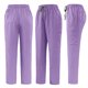thumbnail image 5 of Ceisia Men's Solid Color V-Neck Nurse Uniform Set, Short Sleeve Scrub Top with Elastic Waist Pants for Healthcare Professionals Purple M Gifts, 5 of 7
