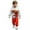 Set 8# Red, variant on oqasdz Boys Sweatsuit Dinosaur Print Hooded Sweatshirt and Jogger Pants Warm Lined Casual Athletic Sports Play Outfit for Kids and Toddler