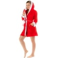 thumbnail image 2 of Casual Nights Women's Plush Fleece Hooded Bathrobe Robe, 2 of 5