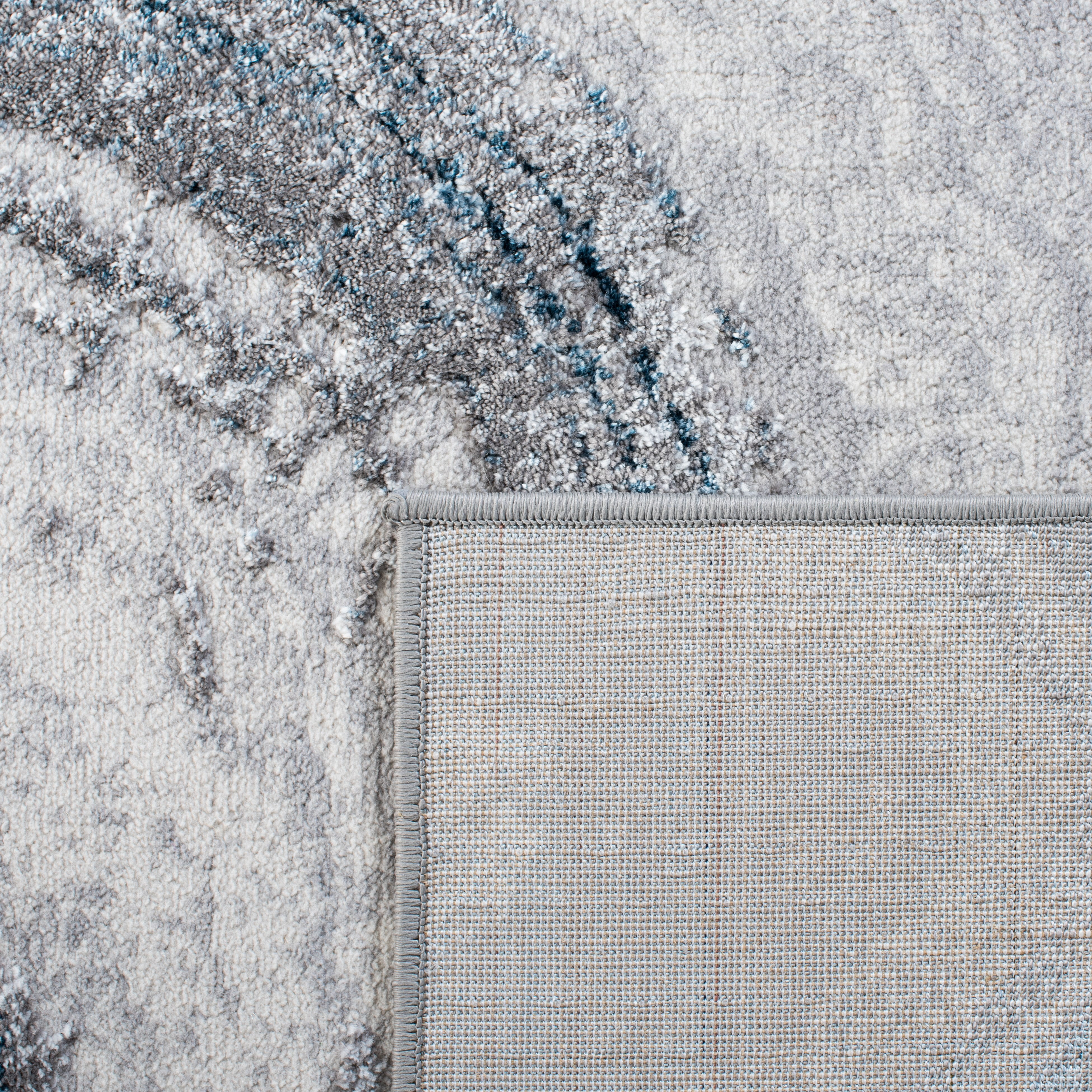 SAFAVIEH Amelia Jerrod Abstract Area Rug, Gray/Blue, 6'7" x 6'7" Square