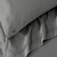 thumbnail image 4 of Superior Egyptian Cotton Solid Pillowcase Set, Standard, Grey, 4 of 5