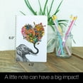 thumbnail image 3 of Tree-Free Greetings 12 Pack Boxed Notes, 100% Recycled Paper, Eco-Friendly Cards, Made in the USA, Love Elephant Design, 4x6, Cute Gift Artful Design, 3 of 7