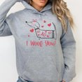 thumbnail image 2 of I Woof You Hoodie Sweatshirt, 2 of 6