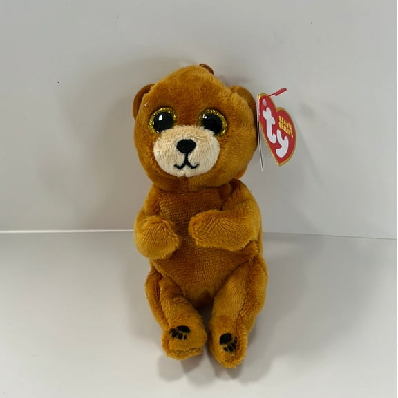 TY Beanie Bellies Duncan Bear Plush Clip Keychain 4 Inch Mini Collectible Soft Soft Toy