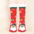 thumbnail image 3 of MZXELPRJD No Show Socks Womens Warm Christmas Fashion Windproof Printing Mid Tube Socks Long Tube Cotton, Soccer Socks Red, 3 of 6
