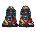 thumbnail image 5 of Funny German Shepherd Dog American flag Shoes Sneakers Black Size 3.5, 5 of 7