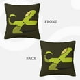 thumbnail image 3 of ZICANCN Cartoon Prehistoric Reptile Dinosaur Decorative Throw Pillow Covers, Bed Couch Sofa Decorative Knit Pillow Covers for Living Room Farmhouse 16"x16", 3 of 8