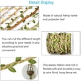 thumbnail image 3 of 2 Roll Twine Green Leaf Jute 5MM Rope Hemp Burlap Ribbon String Heavy Duty Hanging Gardening Decoration or for Arts and Crafts - Light coffee, 3 of 6