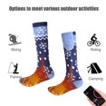 thumbnail image 6 of 5000mAh Rechargeable Heated Socks for Men Women Washable Electric Thermal Warming Socks with APP Remote Control for Winter Biking Skiing Outdoors Fishing Camping Battery Included Cold Weather Foot, 6 of 8