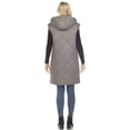 thumbnail image 3 of White Mark Gilet Long à Capuche pour Femmes, 3 of 6