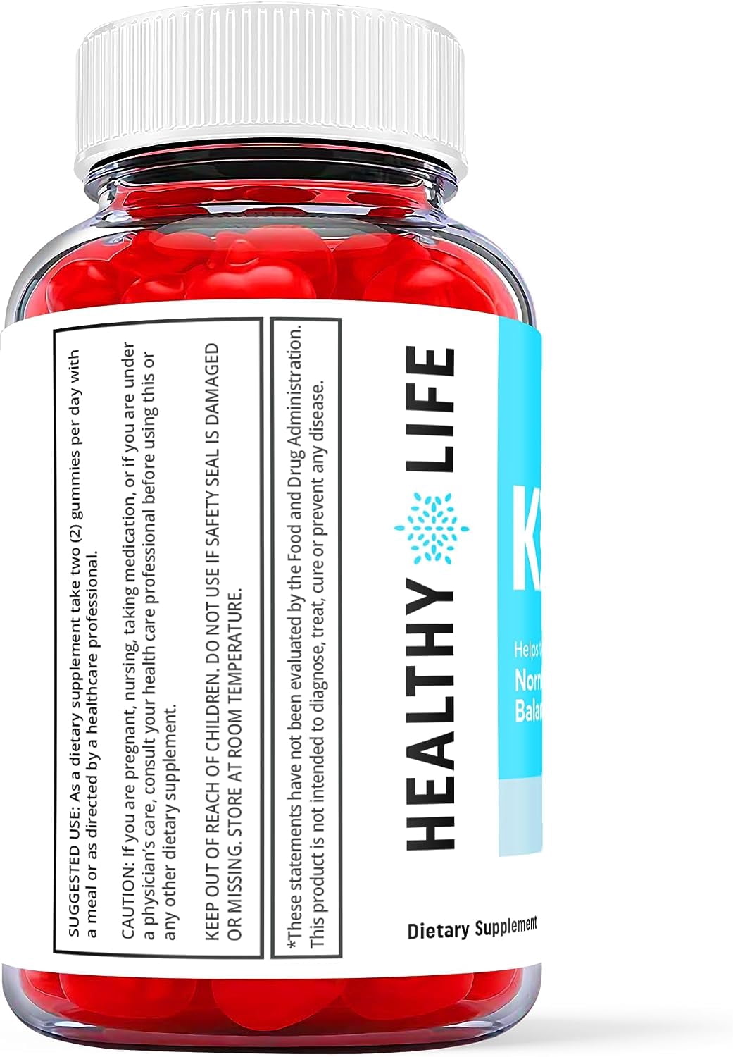 (1 Pack) Healthy Life Keto ACV Gummies - Apple Cider Vinegar Supplement for Weight Loss - Energy & Focus Boosting Dietary Supplements for Weight Management & Metabolism - Fat Burn - 60 Gummies