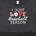 thumbnail image 4 of Inktastic I Just Love Baseball Season Girls Toddler Dress, 4 of 5