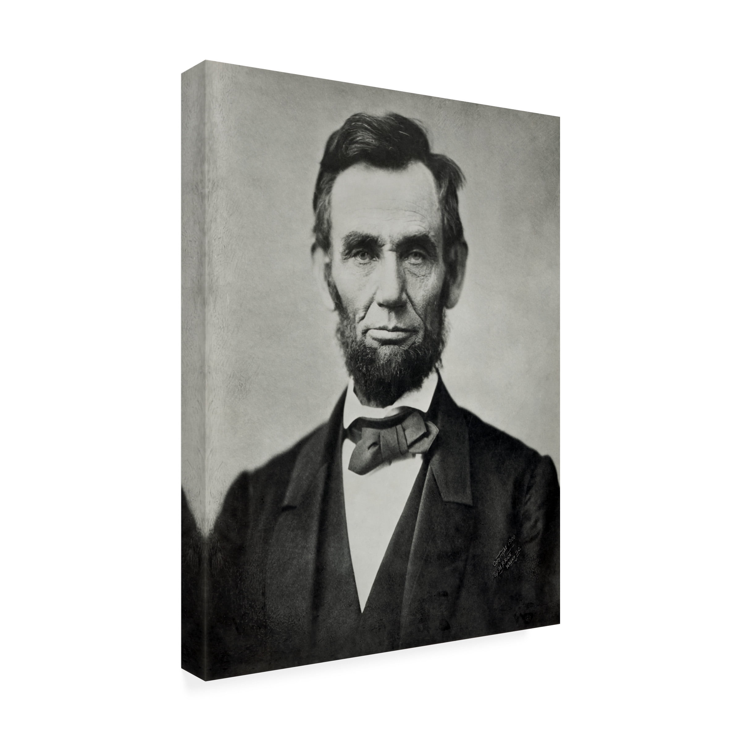 Print Collection 'Abraham Lincoln Head and Shoulders' Canvas Art