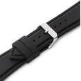 thumbnail image 2 of Hadley-Roma 18mm 'Men's' Silicone Watch Strap, Color:Black (Model: MS3346RA 180), 2 of 3
