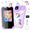 Purple, variant on Kids Smart Phone for Girls, Christmas Birthday Gifts for Girls Age 3-10 Kids Toys Cell Phone, 2.8" Touchscreen Toddler Learning Play Toy Phone with Dual Camera, Game, Music Player, 32GB Card