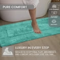 thumbnail image 6 of Home Weavers Classy Bathmat 100% Cotton Tufted Bath Rug, Extra Soft and Absorbent Bath Rugs, Machine Washable bath rugs for Bathroom, 21"x54" Runner, Aqua, 6 of 9