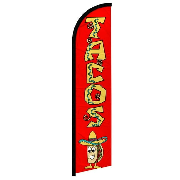 Tacos Windless Banner Flag