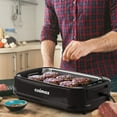 thumbnail image 2 of CUSIMAX 1500W Portable Smokeless Indoor Electric Grill – Korean BBQ Grill with LED Touch Display, Tempered Glass Lid, Nonstick Removable Plate, Black, 2 of 7