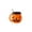 Orange#8, variant on Halloween Pumpkin Pint Holder for Ice Cream Cups, Reusable 3D Printed Dessert Sleeve with Jack O Lantern Face, Fun Party Decoration and Seasonal Gift Idea(NO Spoon,Black)