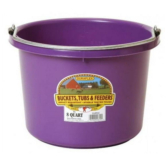 Miller Mfg Co Inc P-Little Giant Plastic Bucket- Purple 8 Quart