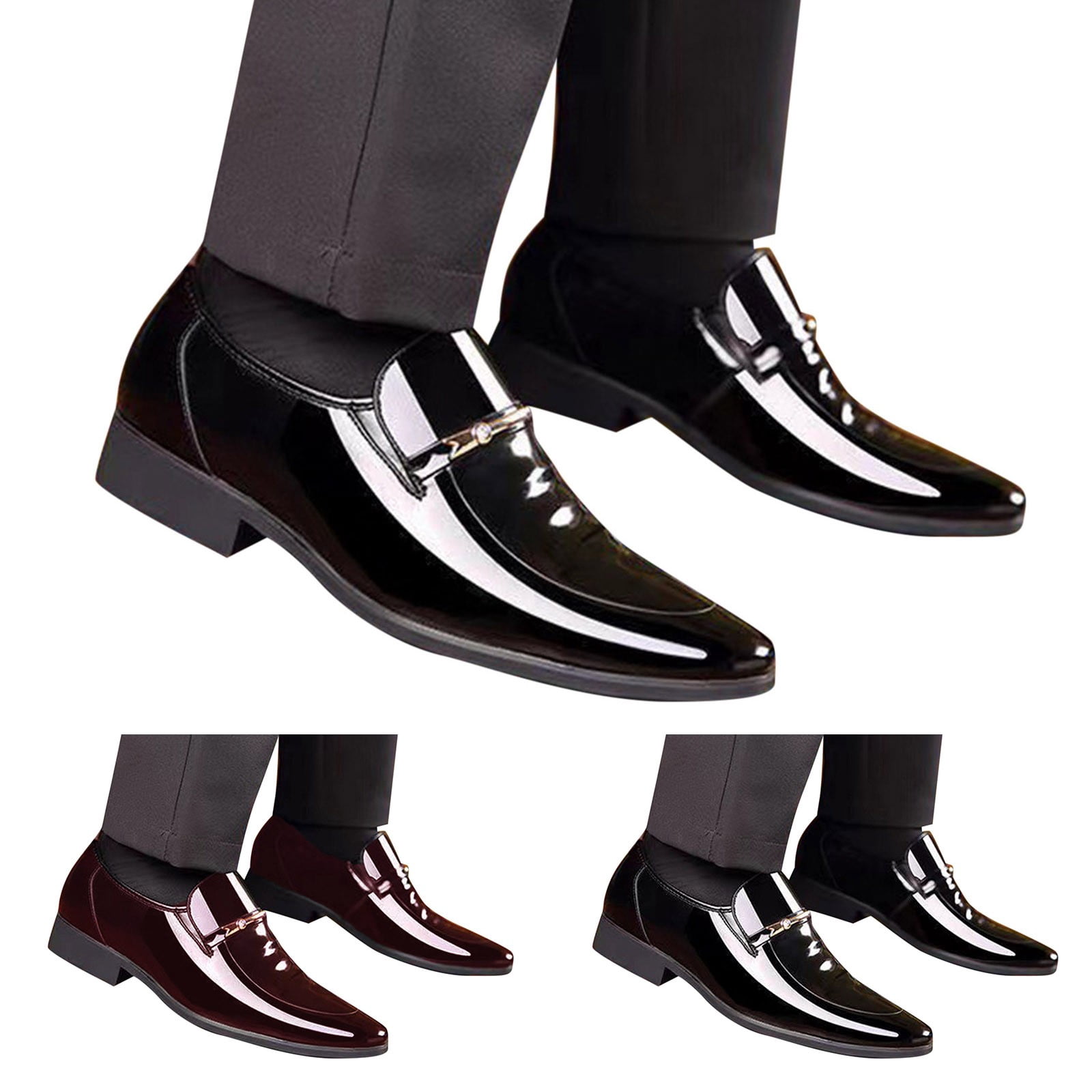 Vedolay Men's Oxfords,Mens Leather Dress Shoes Mens Oxfords Formal Dress Shoes for Men(Black,12)