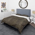 thumbnail image 3 of Designart 'Leopard Fur Safari V' Mid-Century Modern Duvet Cover Set, 3 of 4