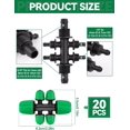 thumbnail image 2 of Locked Barbed Tee Connectors /\uD to /\uD Drip Irrigation Fittings Kit /mm to /mm Tube Lock Female Connector Way Barbed Lock Irrigation Parts for Watering System, 2 of 7