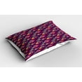 thumbnail image 2 of Ambesonne Fish Pillow Sham 2 Pack, Style Ornate, 30"x20", Plum Purple, 2 of 3