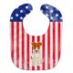 thumbnail image 1 of Babero para bebé Treasures Patriotic USA, Wire Terrier, grande Caroline's Treasures BB3096BIB, 1 of 1
