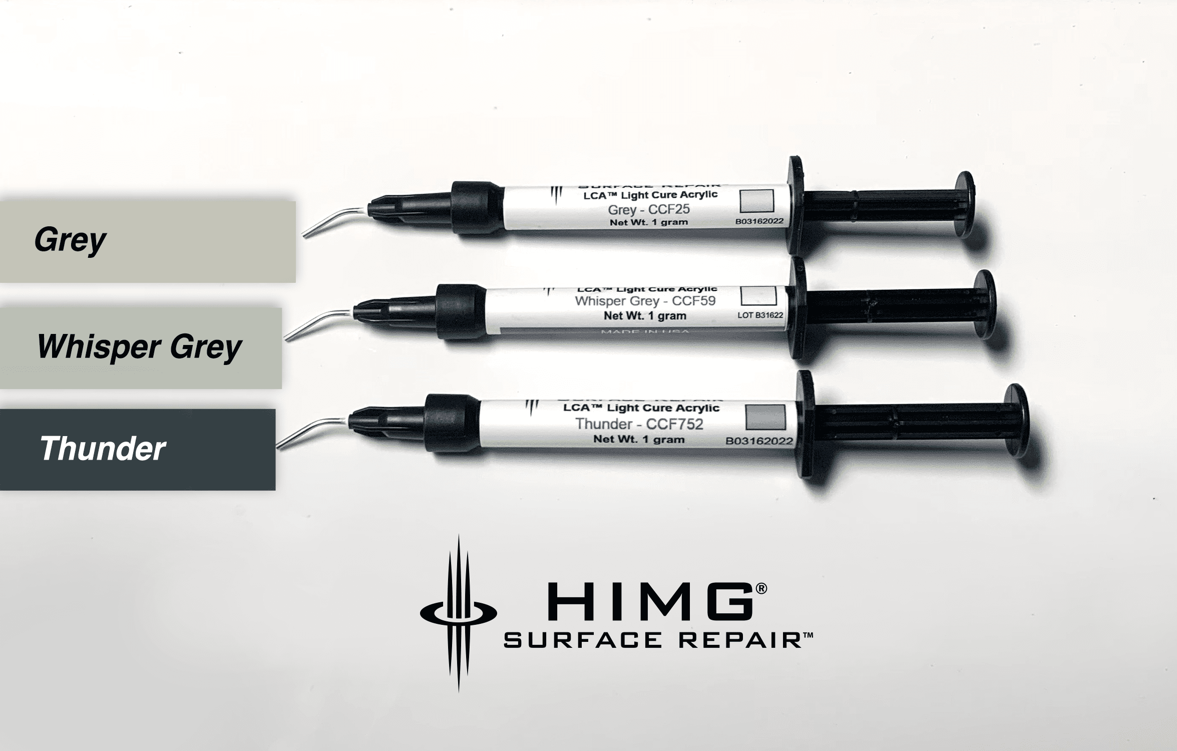 HIMG Surface Repair Kit, Grey Tones Acrylic Repair Material