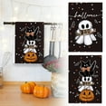 thumbnail image 2 of Halloween Dish Towels Set of 2, Jack-O-Lantern Ghost Bats Kitchen Towels 15.75x23.62 Inches, Absorbent Boo Trick or Treat Hand Towels for Holiday Decor, Funny Spooky Themed Dishcloths for Home, 2 of 8