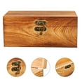 thumbnail image 5 of KAKOWELY 1pc Wooden Tea Box Tea Storage Box Tea Packaging Box Creative Tea Container,6.69X"X3.94"X2.76", 5 of 5