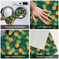 thumbnail image 4 of Balery Pineapples with Palm Leaves Doormat, Durable Flannel Fabric, Waterproof Stain and Fade Resistant, Low Profile,Indoor Outdoor Door Mats, Easy Clean Patio Entrance Mat, 16x24in, 4 of 9