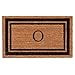thumbnail image 3 of Calloway Mills 152961830O 18 x 30 in. Black Border Monogram Rectangular Doormat, Natural - Letter O, 3 of 4